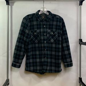 Freedom Foundry youth boys (L) plaid shirt fleece lined